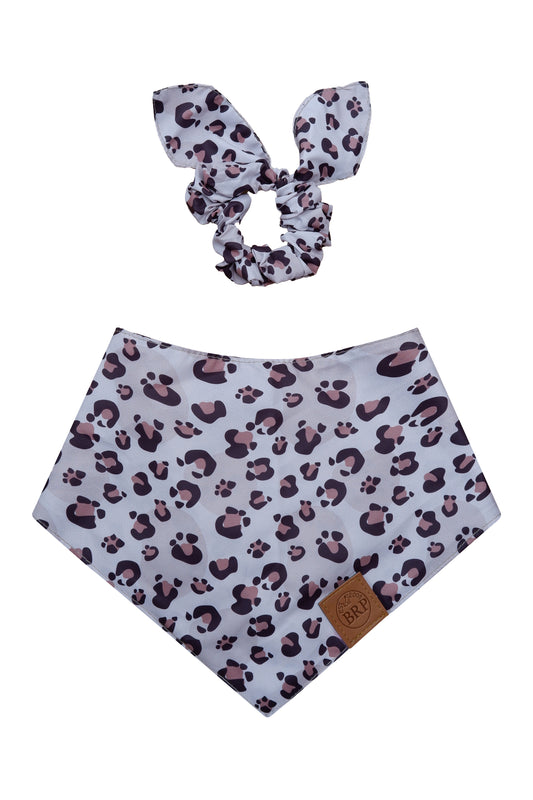 Pañoleta Animal Print Beige