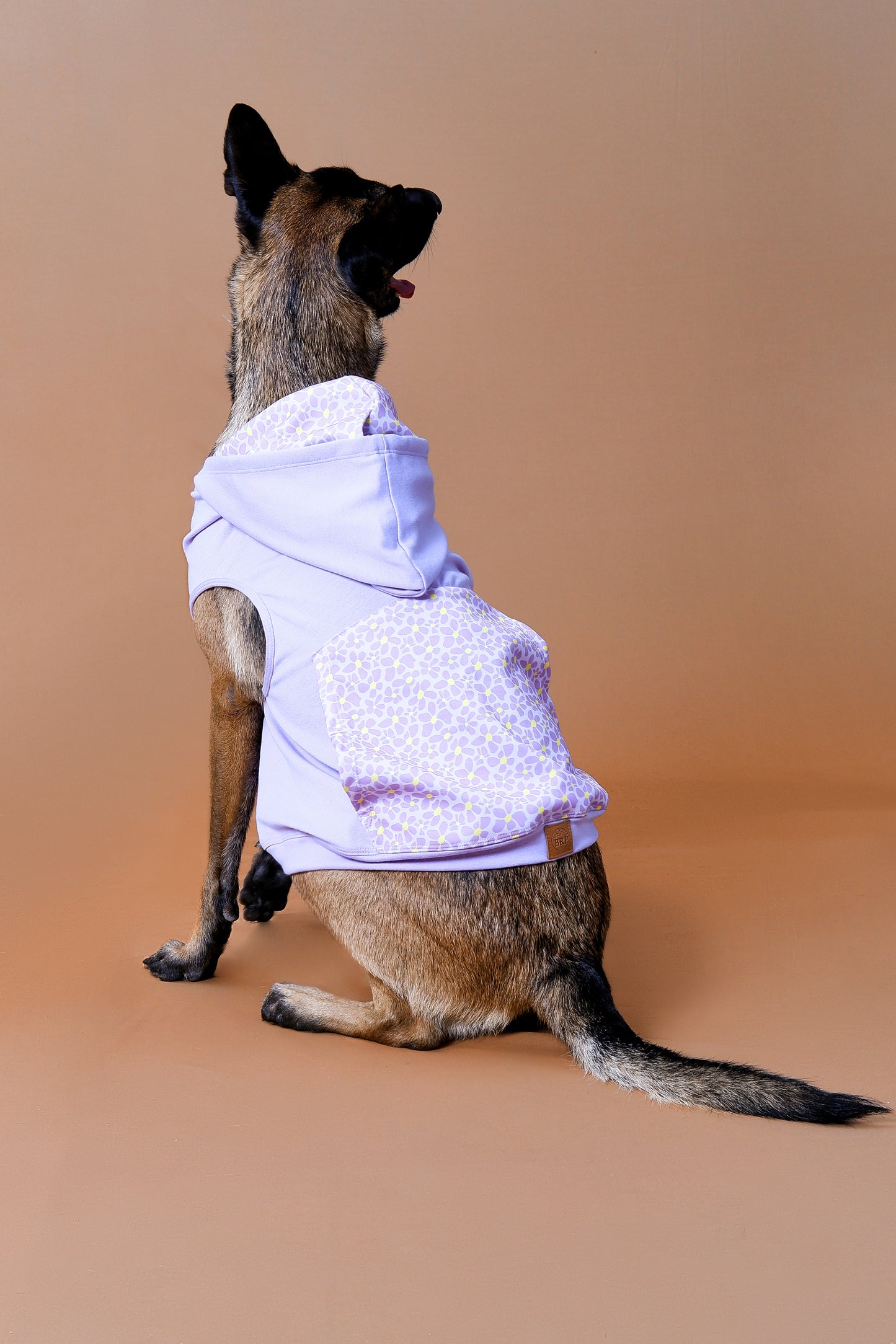 Saco con capucha lila