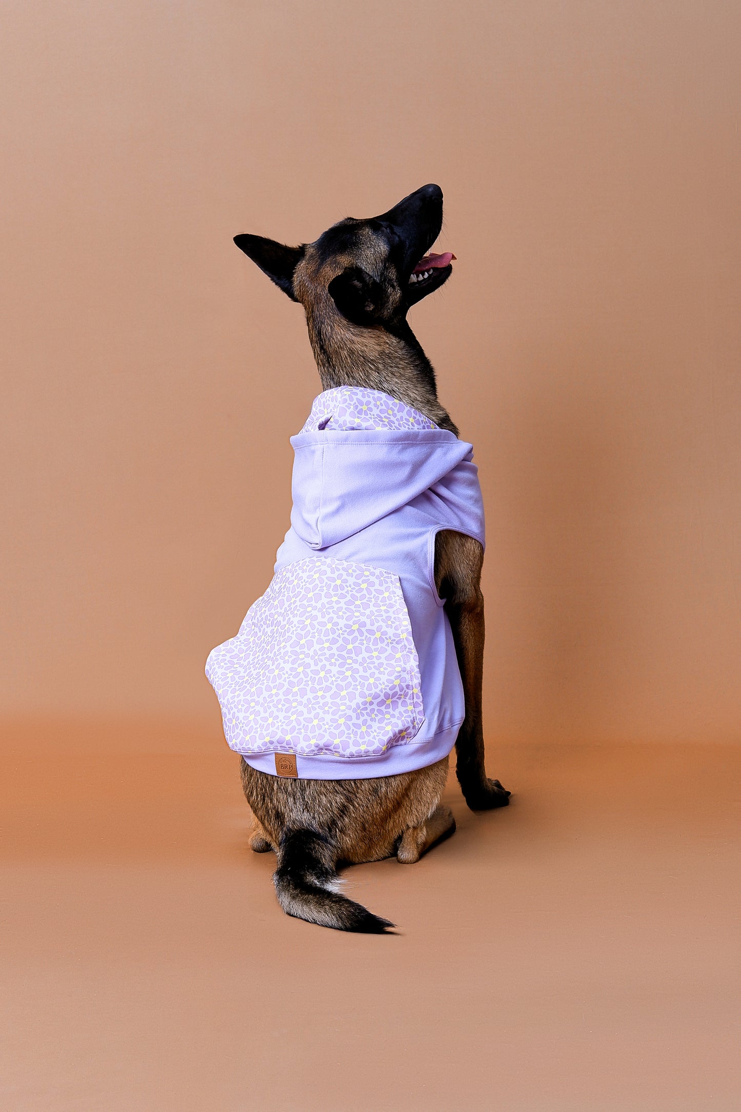 Saco con capucha lila