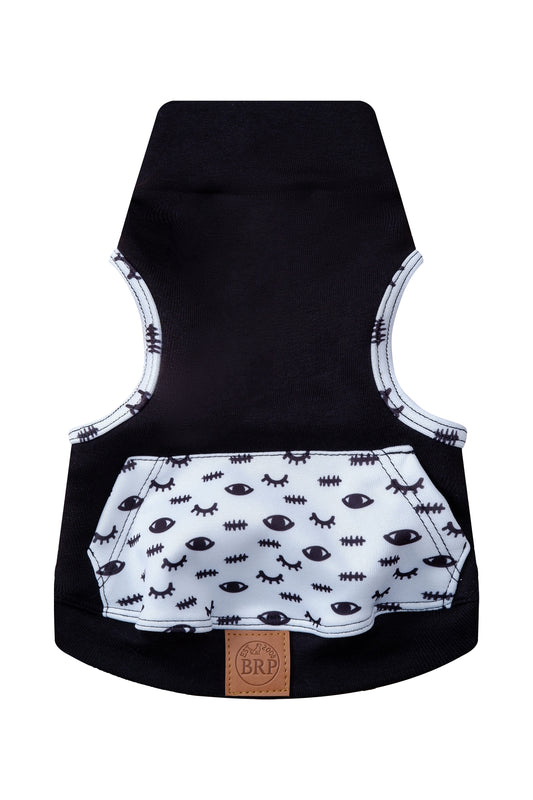 Cuello tortuga negro de ojitos