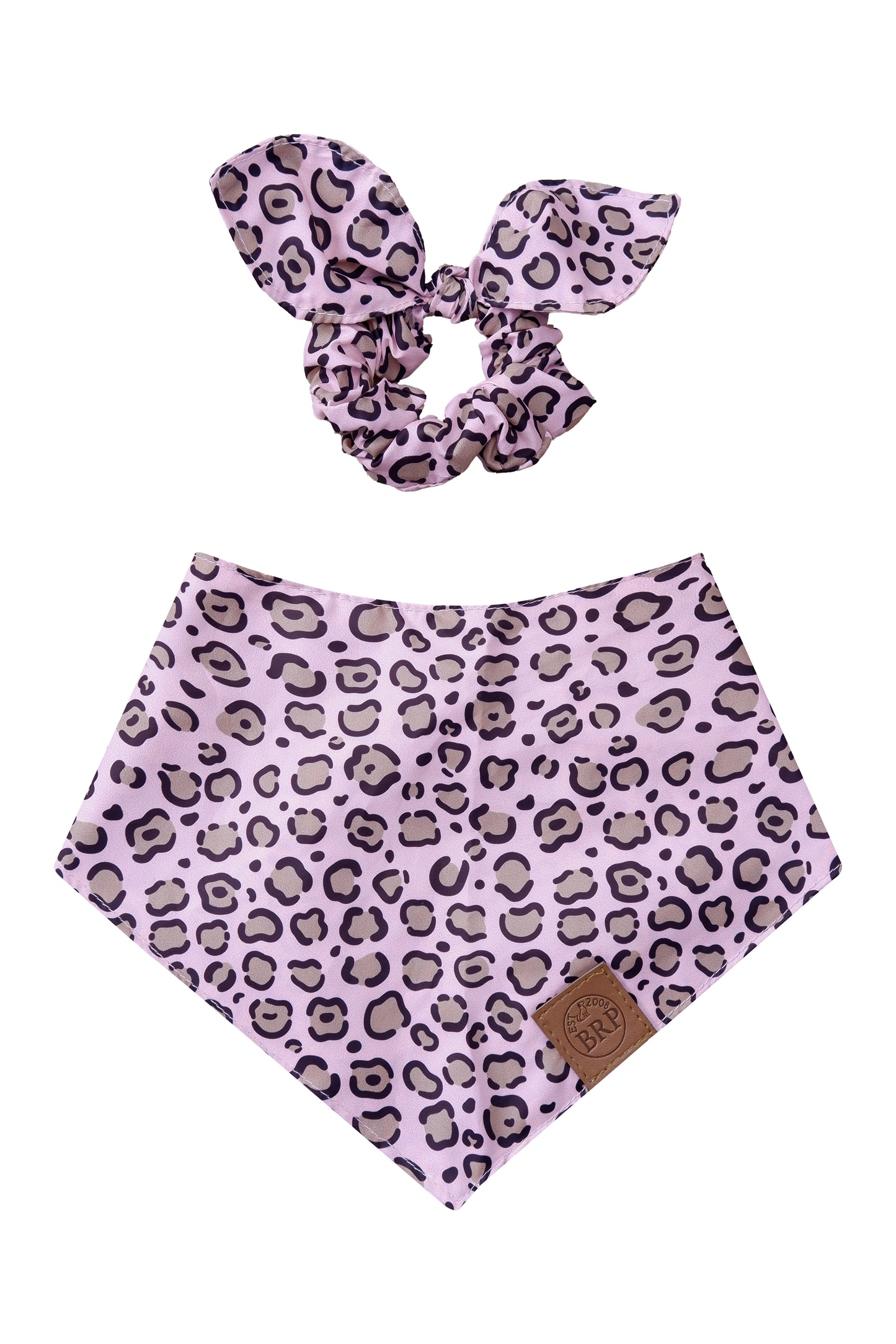 Pink Animal Print Pet Bandana