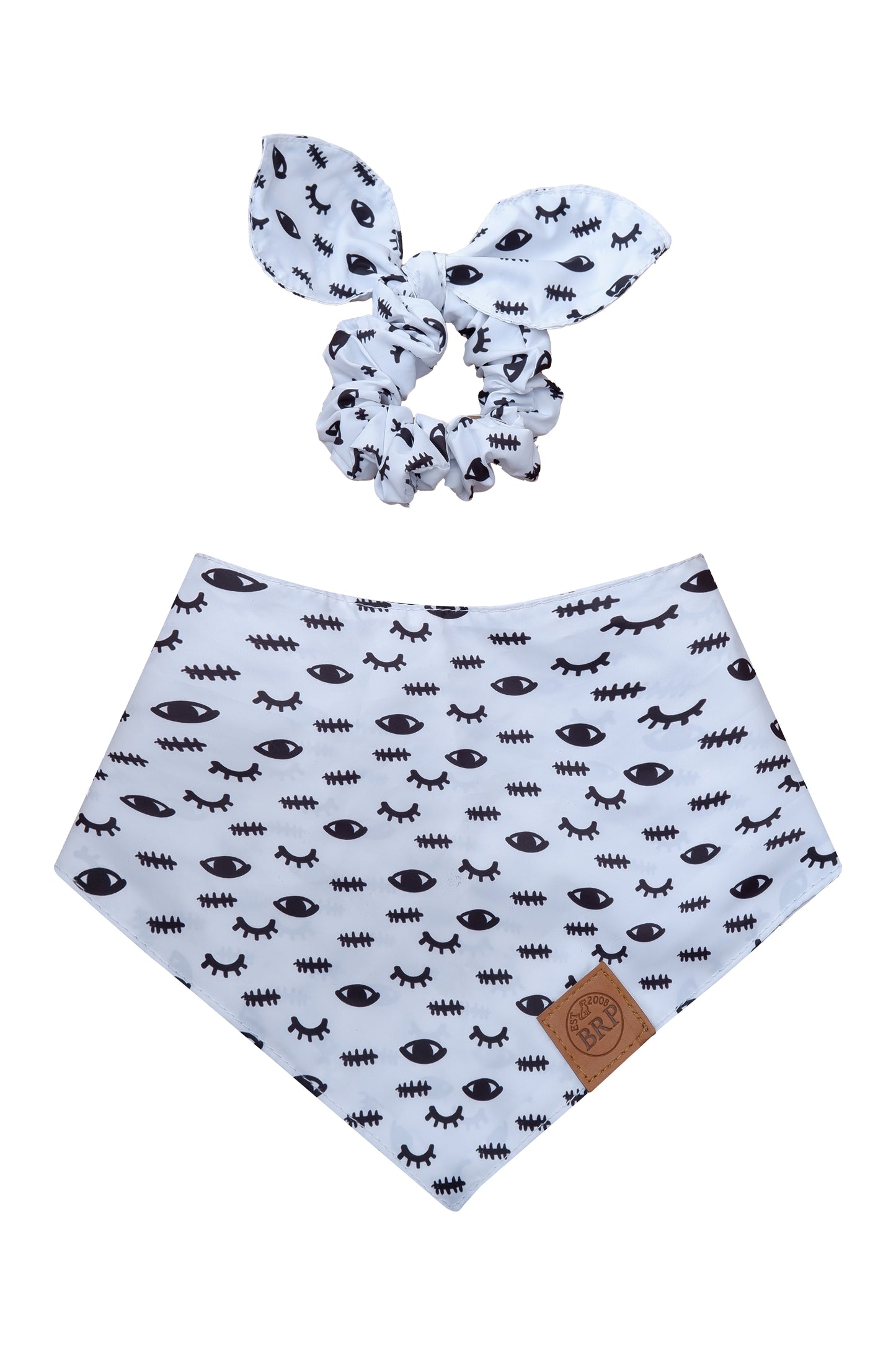 Pañoleta negra de ojitos